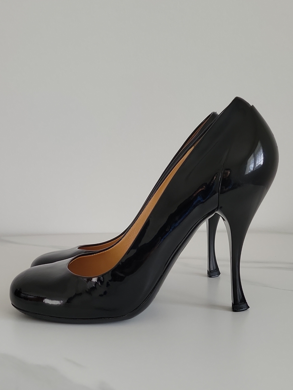 Miu Miu Black Patent High Heel Pumps